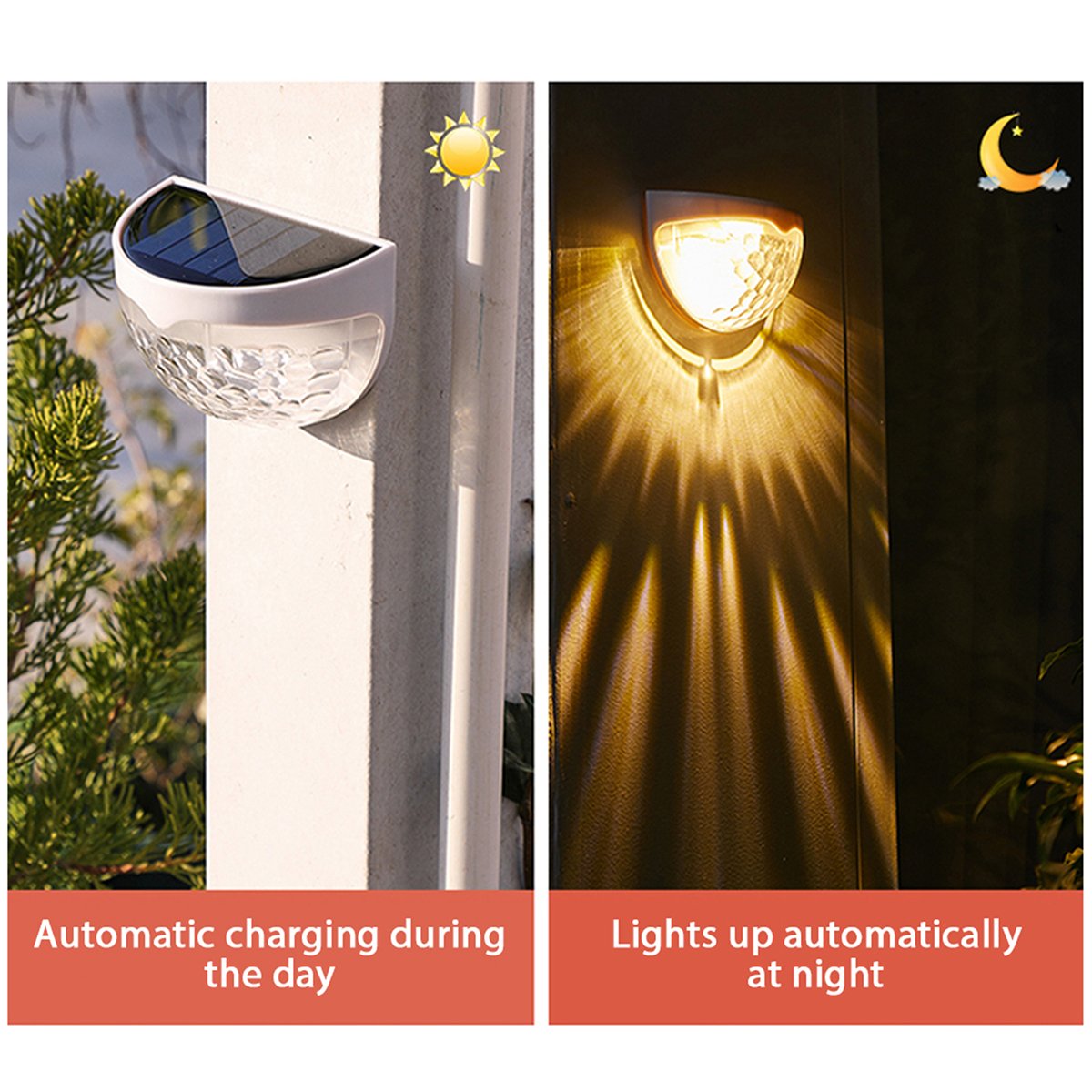 Solar Semicircle Walls Light