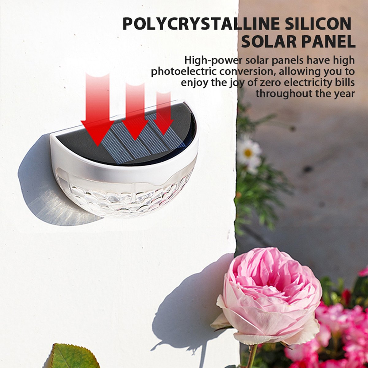 Solar Semicircle Walls Light