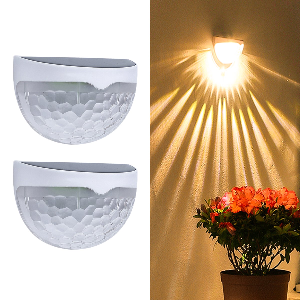 Solar Semicircle Walls Light