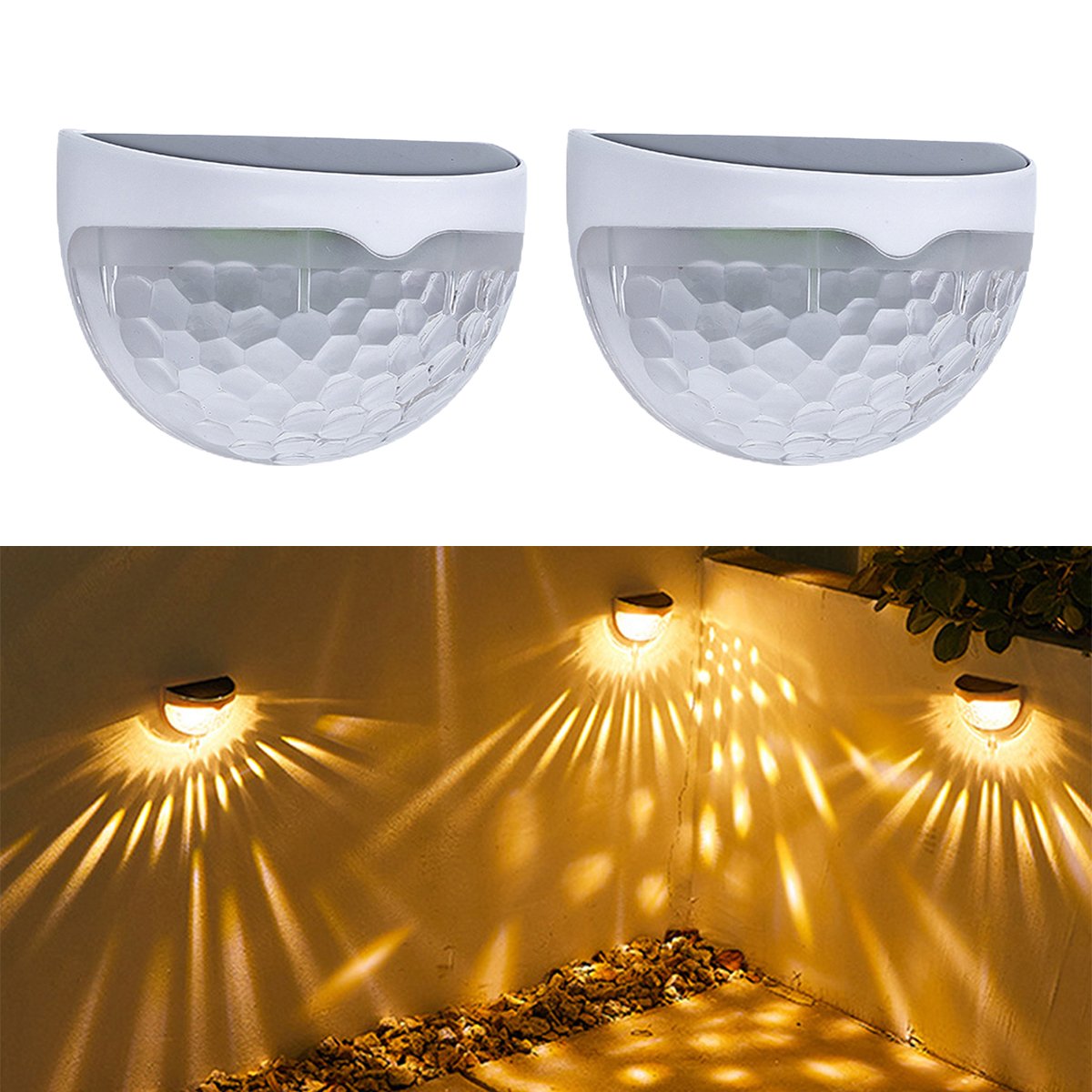 Solar Semicircle Walls Light