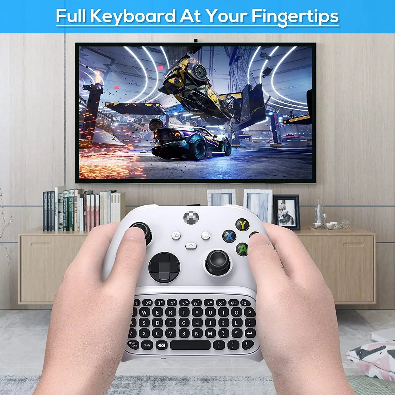 Wireless 2.4Ghz Mini Controller Keyboard Gaming Chatpad with