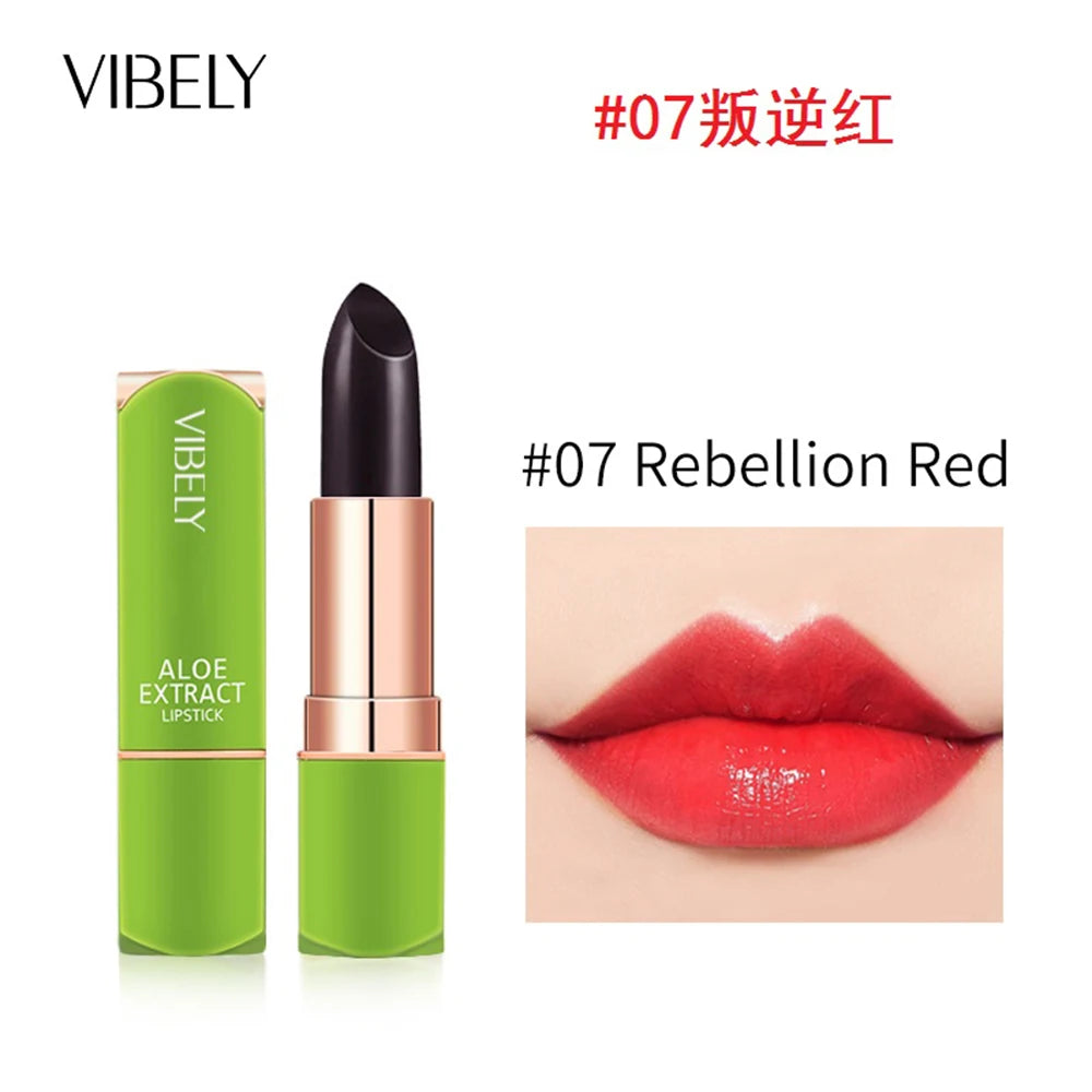 VIBELY New Mood Changing Lip Balm 7 Color Color Natural Aloe Vera Lipstick Long Lasting Moisturizing Makeup Cosmetics for Women