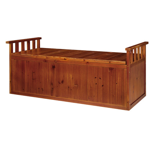 Gardeon Outdoor Storage Box Wooden Garden Bench 128.5cm Chest Tool Toy