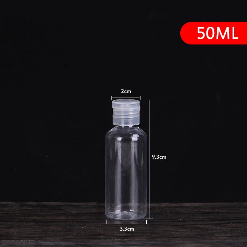 5-250ml Mini Refillable Makeup Cosmetic Face Cream Pot Bottle Plastic clear Empty Make Up Container Bottle Travel Kit Accessorie