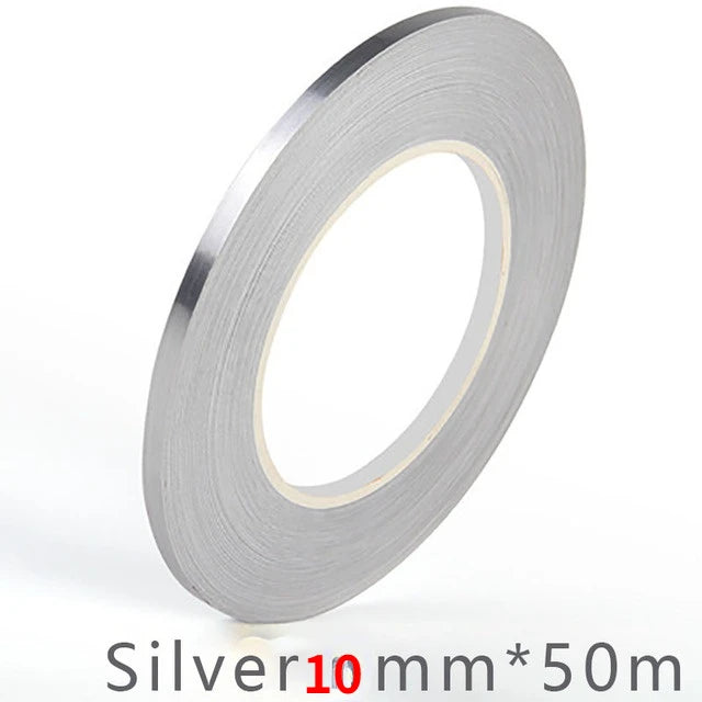 50M Brushed Gold Silver Floor Edging Waterproof Seam Wall Stickers Wall Gap Ceiling Home Decoration Self-adhesive Tile Tape