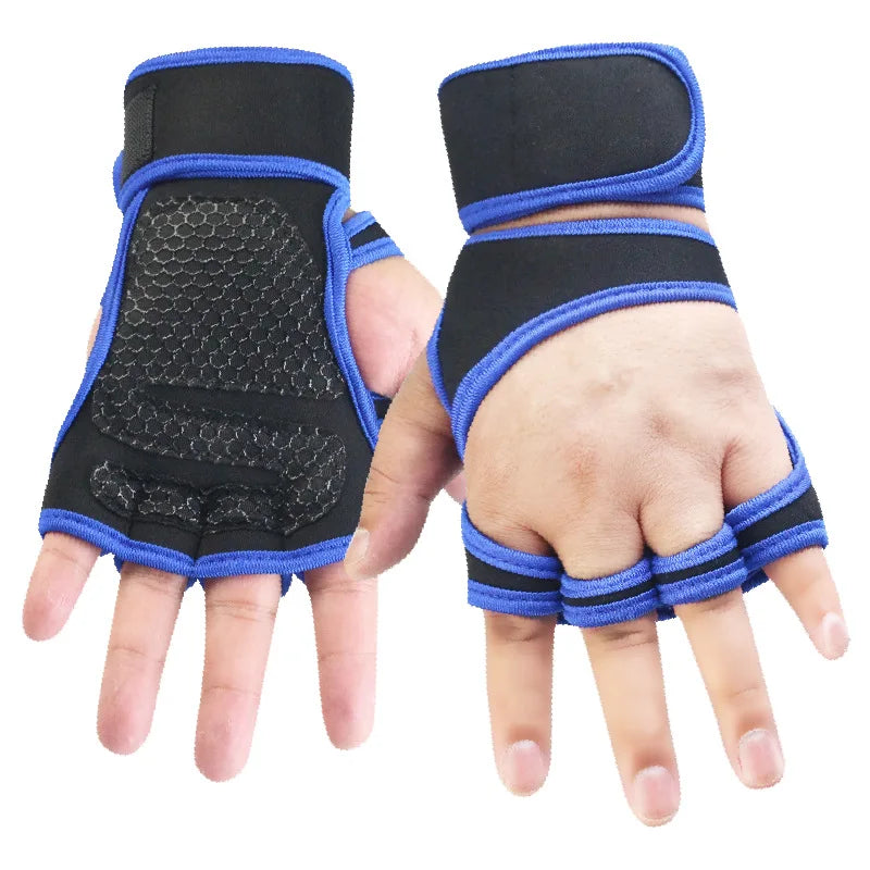 Weight Lifting Kettle Bell Dumbells Gloves Gym Equipment Women Men Fitness Sports Body Building Grips Hand Palm Wrist Protector