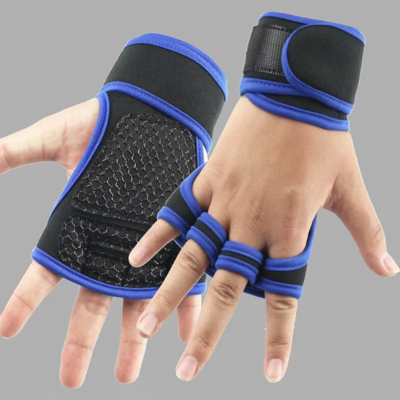 Weight Lifting Kettle Bell Dumbells Gloves Gym Equipment Women Men Fitness Sports Body Building Grips Hand Palm Wrist Protector