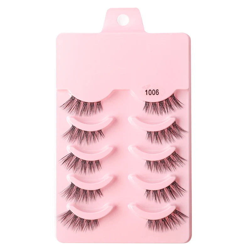 YSDO Half Eyelashes 3/5/10 Half Lashes Soft Natural Cat Eye Lashes Makeup Tool Extension Fluffy Faux Cils maquiagem Half Lashes