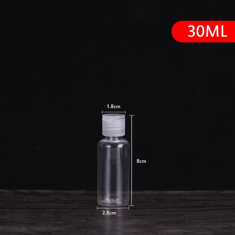 5-250ml Mini Refillable Makeup Cosmetic Face Cream Pot Bottle Plastic clear Empty Make Up Container Bottle Travel Kit Accessorie