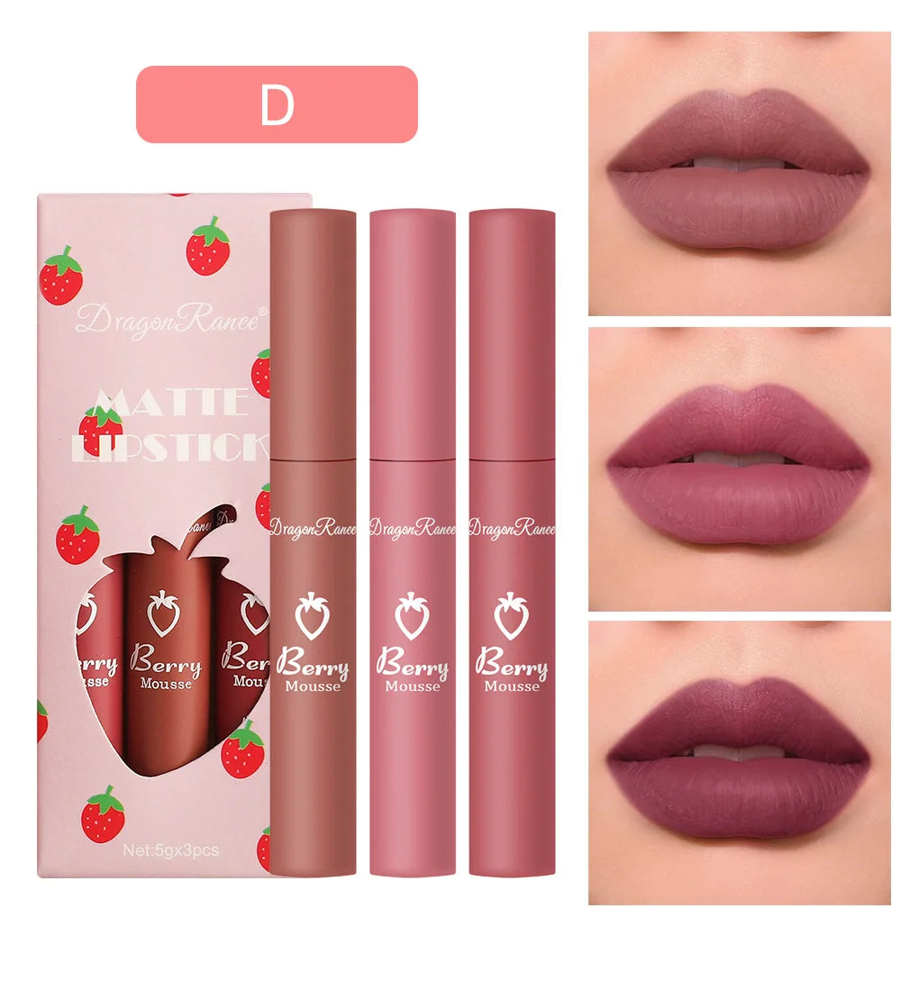 Korean Lipsticks Set Make Up For Women Beauty Cosmetics Matte Lipsticks Waterproof Long lasting The Best