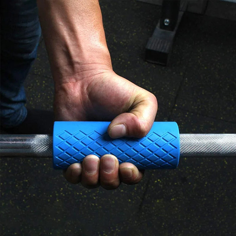 Silicone Dumbbell Grip Barbell Grip Kettle Bell Fitness Machinery Anti Slip and Bold Motorcycle Accessory Decoration Non-slip