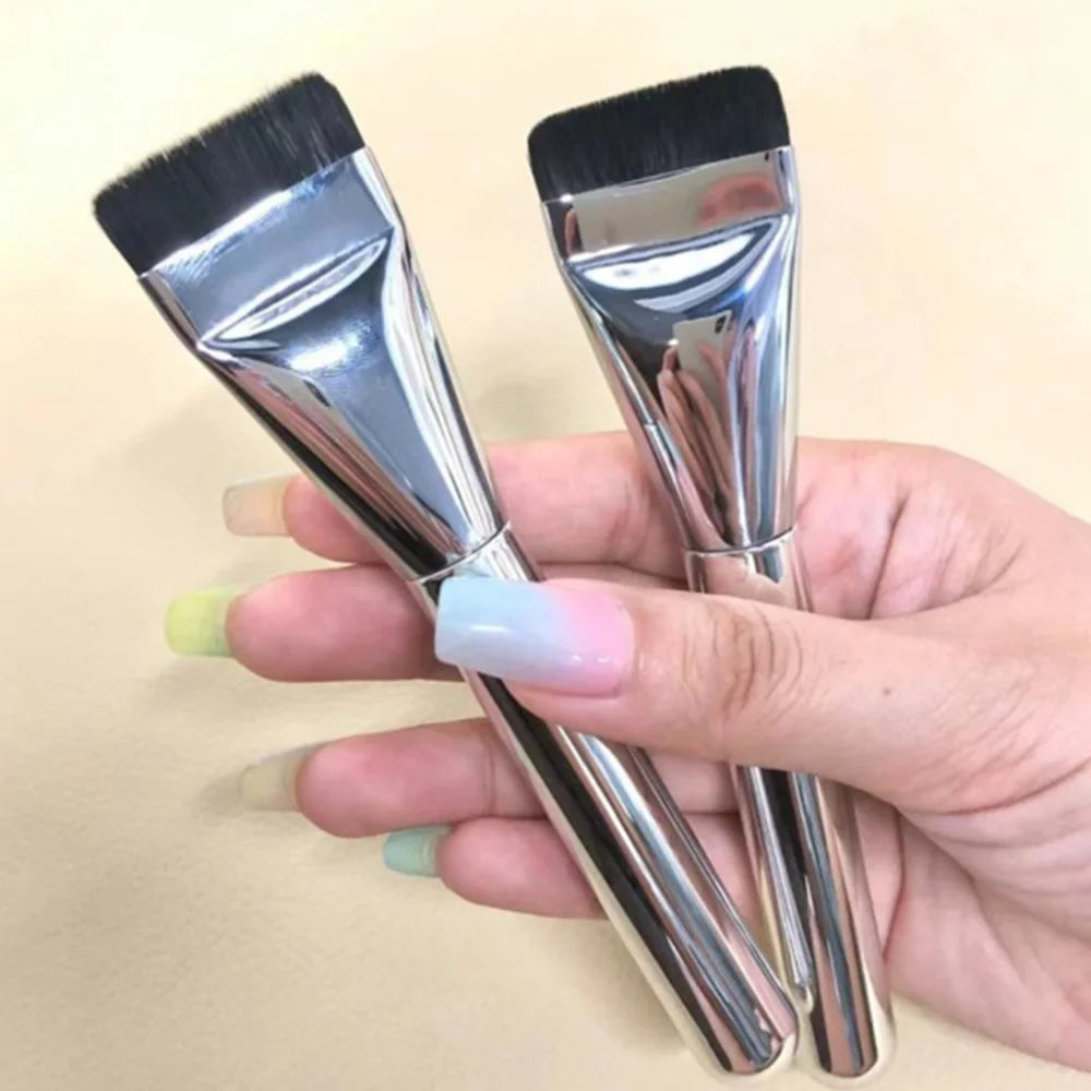 Ultra Thin Foundation Brush Soft Hair Thin Face Contour Brush BB Cream Blender Mixed Foundation Cream Makeup Brush Makeup Tool