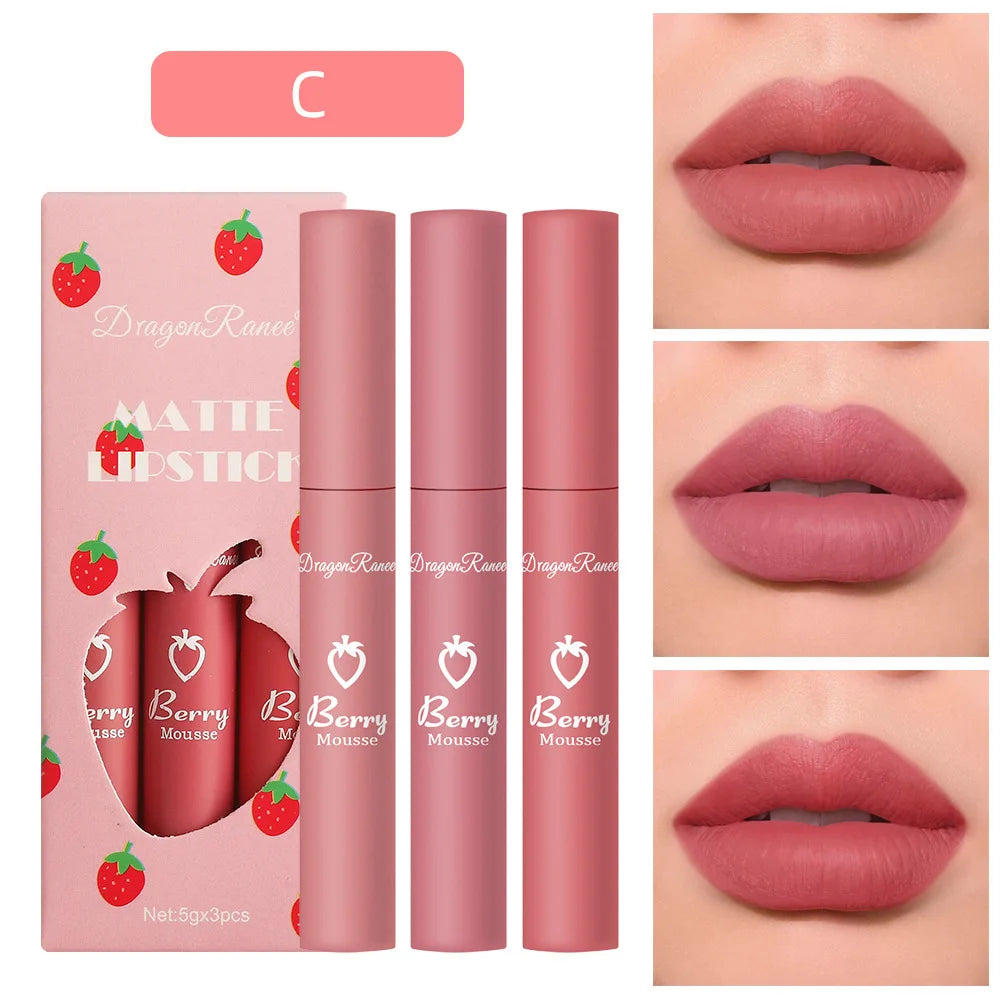 Korean Lipsticks Set Make Up For Women Beauty Cosmetics Matte Lipsticks Waterproof Long lasting The Best