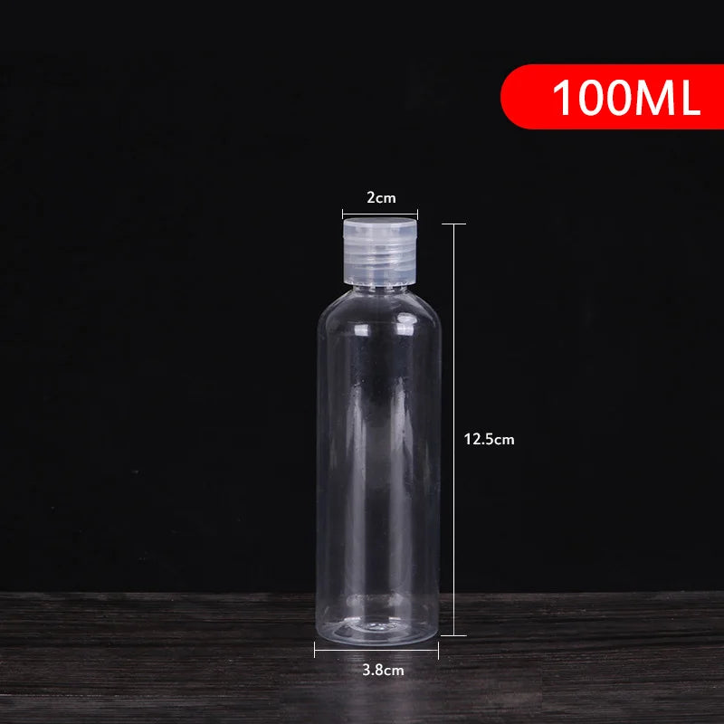 5-250ml Mini Refillable Makeup Cosmetic Face Cream Pot Bottle Plastic clear Empty Make Up Container Bottle Travel Kit Accessorie