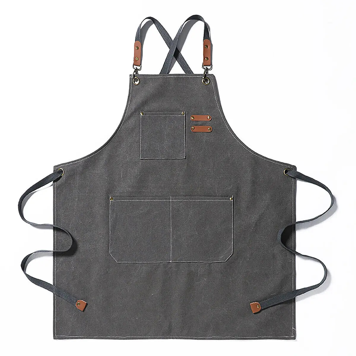High Brand Men Women Thick Canvas Denim Bib Apron Kitchen Cooking Workshop Heavy Work Apron Home Kitchen Accessories