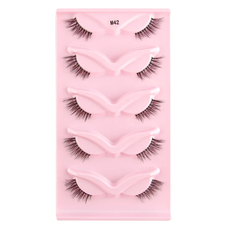 YSDO Half Eyelashes 3/5/10 Half Lashes Soft Natural Cat Eye Lashes Makeup Tool Extension Fluffy Faux Cils maquiagem Half Lashes