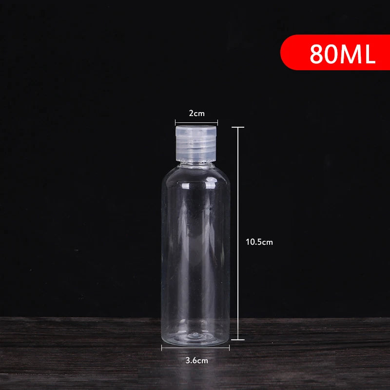 5-250ml Mini Refillable Makeup Cosmetic Face Cream Pot Bottle Plastic clear Empty Make Up Container Bottle Travel Kit Accessorie