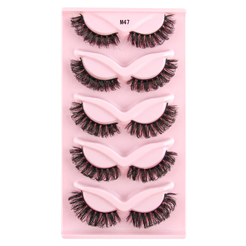 YSDO Half Eyelashes 3/5/10 Half Lashes Soft Natural Cat Eye Lashes Makeup Tool Extension Fluffy Faux Cils maquiagem Half Lashes