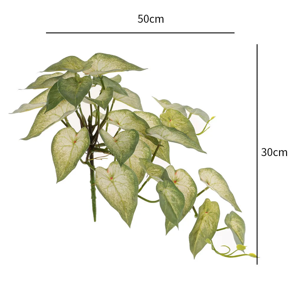 High Quality Artificial Plants Turtle Palm Leaf for Vase Pot Fake Tropical Wedding Table Living Room Home Garden Christmas Decor