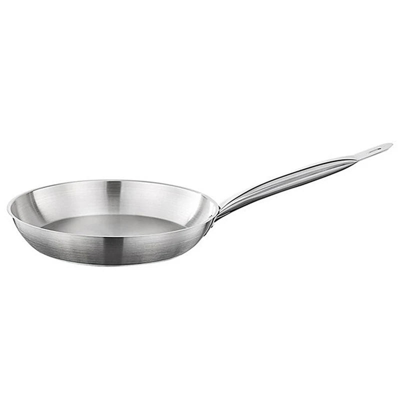Kitchen 20cm Induction Frying Pan Stainless Steel Frypan Skillet Cookware Accessories Cooking Tools