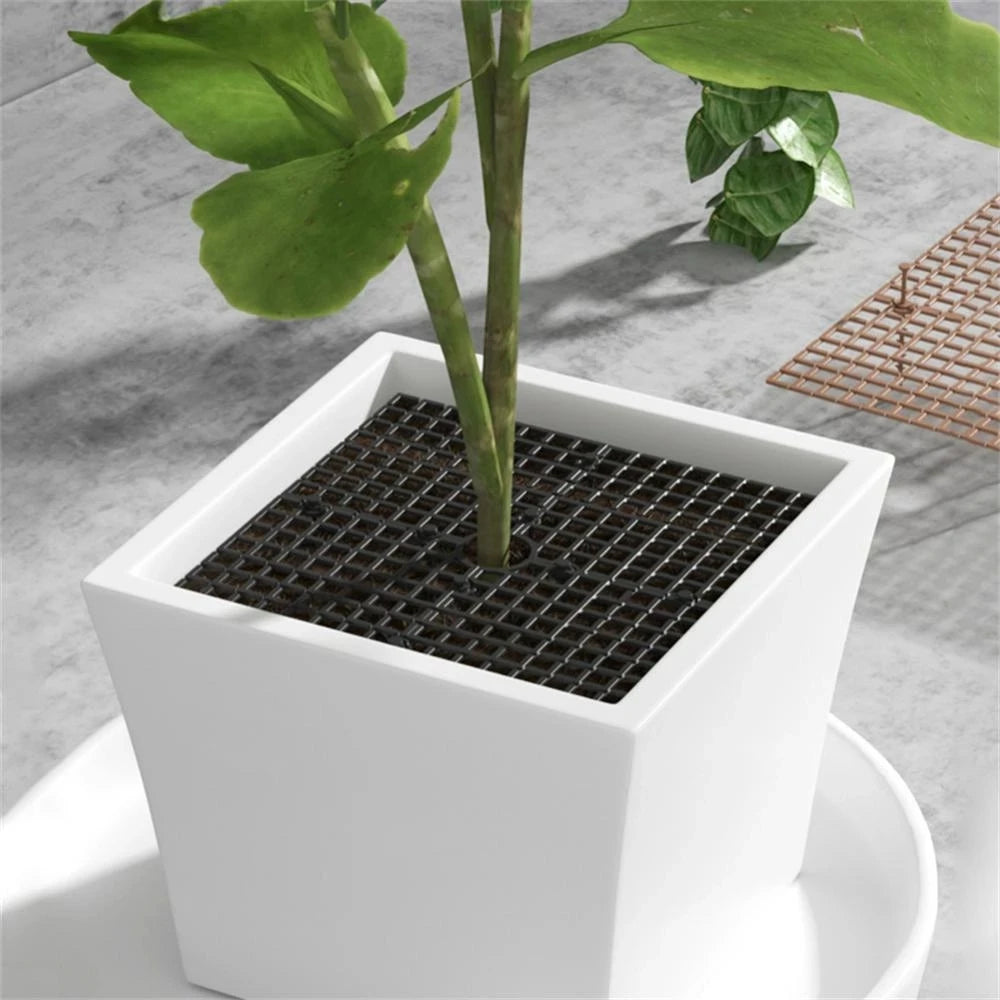 Child Plant Pot Soil Guard With Nails Plant Pot Grid Flower Pot Cover