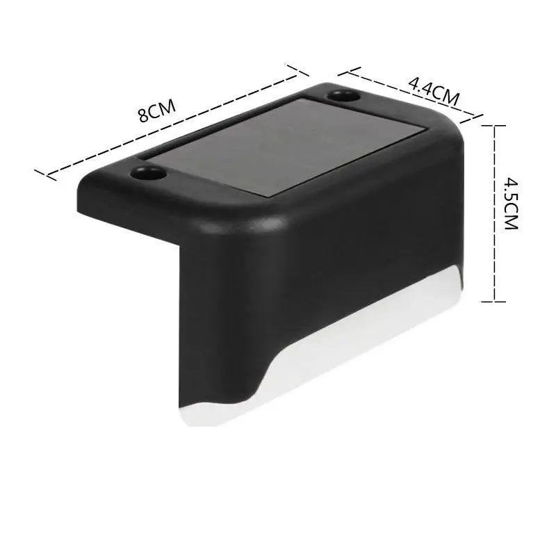 LED Solar Outdoor Garden Light Warm/White Stair Wall Light treet Step Light Waterproof Lighting Decoration For Patio Yard Fence
