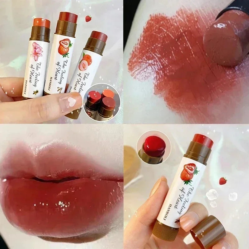 Rose Tea Lip Balm Lipstick Moisturizing Anti-dry Lip Care Cosmetics Anti-cracking Lipstick Colored Hydrating Lip Tinted Makeup