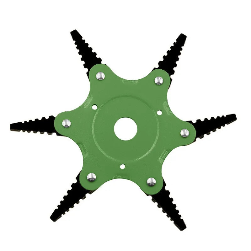 Manganese Steel Cutter Mower Blade 6 Teeth Grass Durable Trimmer Head Lawn Weeding Garden Power Tools Supplies Accessories