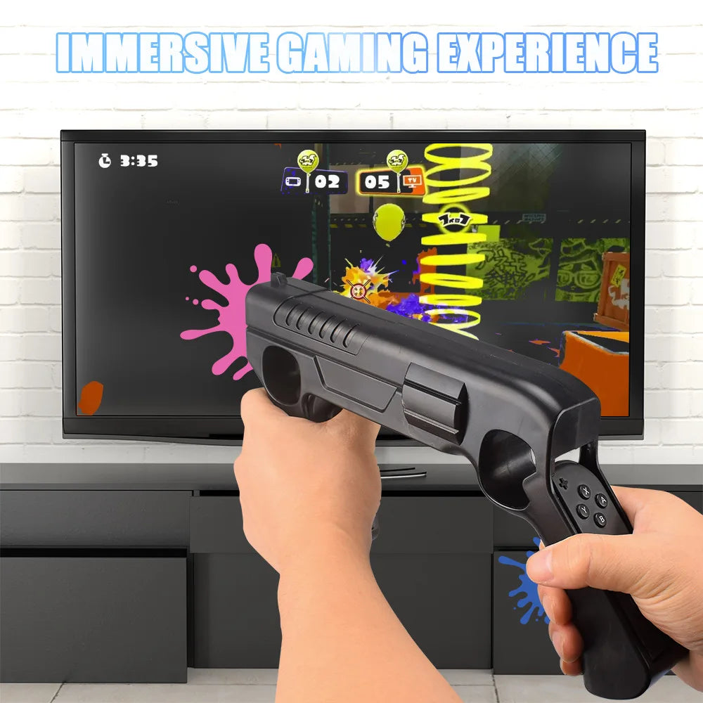 for Nintendo Switch Ns Oled Joycon Gun Shape Handgrip Sense Controller
