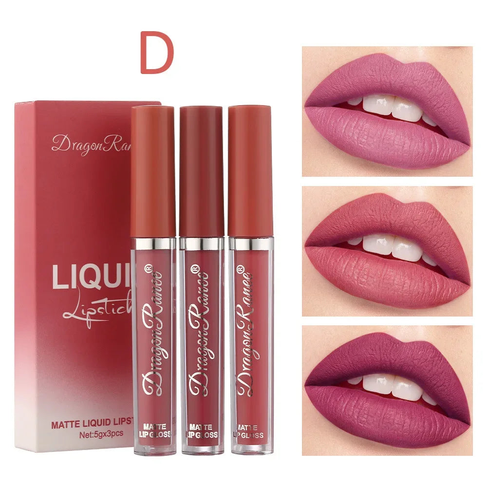 Korean Lipsticks Set Make Up For Women Beauty Cosmetics Matte Lipsticks Waterproof Long lasting The Best