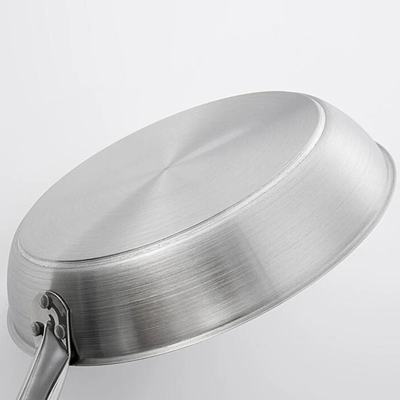 Kitchen 20cm Induction Frying Pan Stainless Steel Frypan Skillet Cookware Accessories Cooking Tools