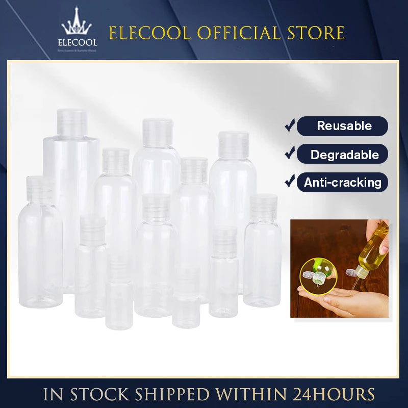 5-250ml Mini Refillable Makeup Cosmetic Face Cream Pot Bottle Plastic clear Empty Make Up Container Bottle Travel Kit Accessorie