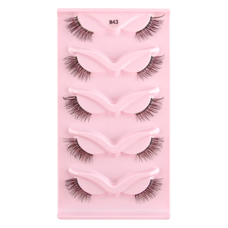 YSDO Half Eyelashes 3/5/10 Half Lashes Soft Natural Cat Eye Lashes Makeup Tool Extension Fluffy Faux Cils maquiagem Half Lashes