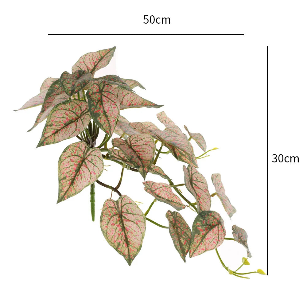 High Quality Artificial Plants Turtle Palm Leaf for Vase Pot Fake Tropical Wedding Table Living Room Home Garden Christmas Decor