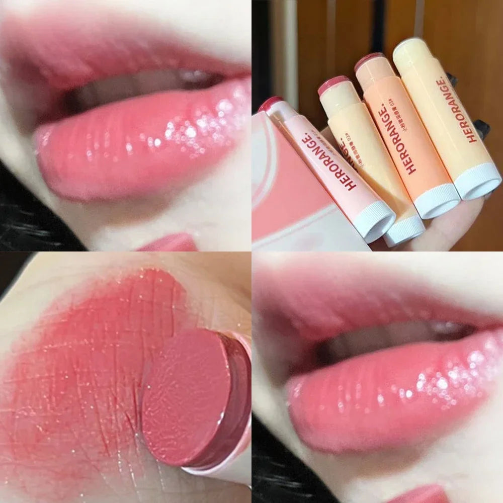Rose Tea Lip Balm Lipstick Moisturizing Anti-dry Lip Care Cosmetics Anti-cracking Lipstick Colored Hydrating Lip Tinted Makeup