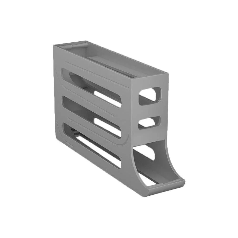 Automatic Scrolling Egg Holder Rack Storage Box Egg Basket Container Organizer Rolldown Refrigerator Egg Dispenser For Kitchen