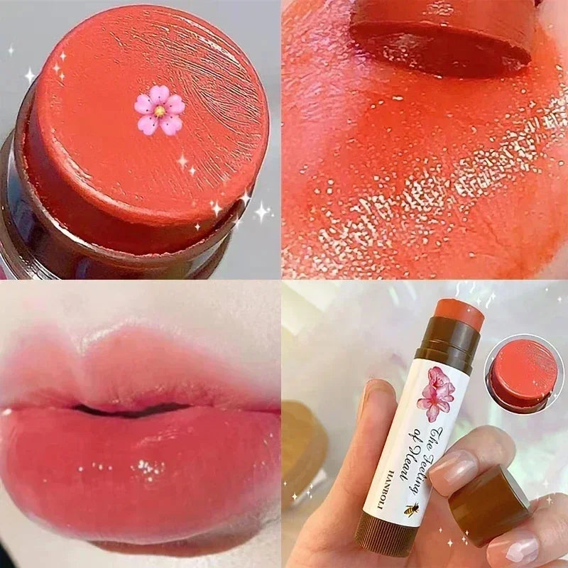 Rose Tea Lip Balm Lipstick Moisturizing Anti-dry Lip Care Cosmetics Anti-cracking Lipstick Colored Hydrating Lip Tinted Makeup