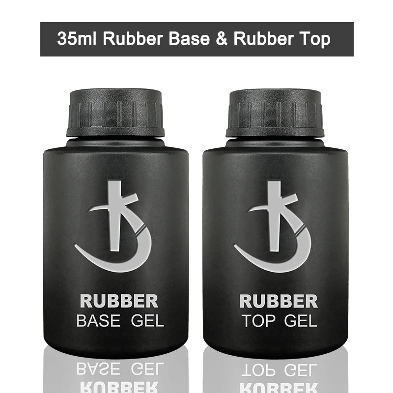 KODI JYJ Base and Top Coat for Gel Polish Acid free Primer Varnish Hybrid Semi Permanent Lot Matte Top Nails Thick Rubber Base