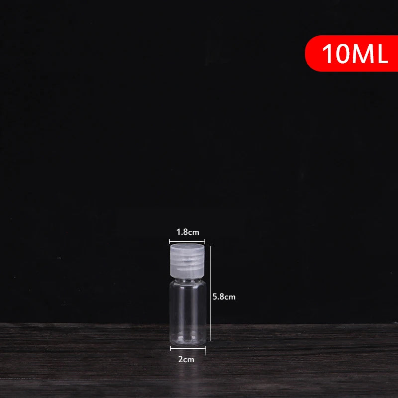 5-250ml Mini Refillable Makeup Cosmetic Face Cream Pot Bottle Plastic clear Empty Make Up Container Bottle Travel Kit Accessorie