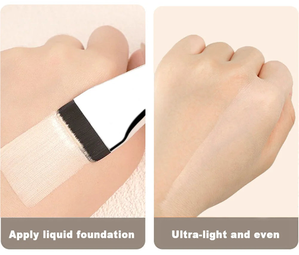Ultra Thin Foundation Brush Soft Hair Thin Face Contour Brush BB Cream Blender Mixed Foundation Cream Makeup Brush Makeup Tool