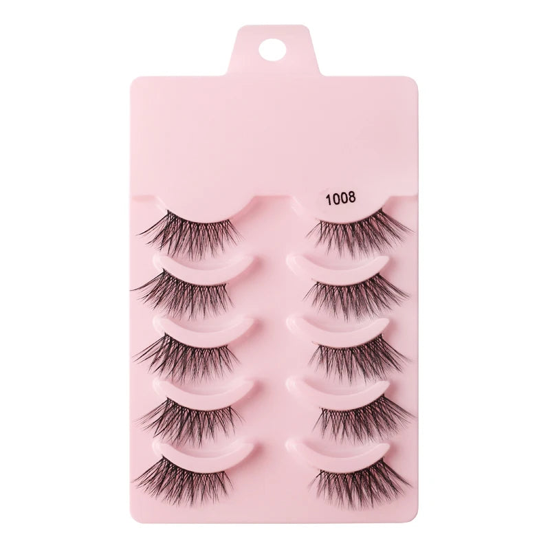 YSDO Half Eyelashes 3/5/10 Half Lashes Soft Natural Cat Eye Lashes Makeup Tool Extension Fluffy Faux Cils maquiagem Half Lashes