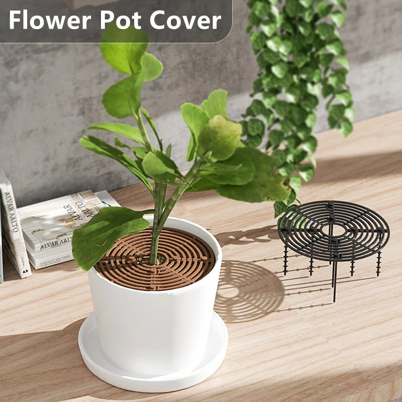 Child Plant Pot Soil Guard With Nails Plant Pot Grid Flower Pot Cover