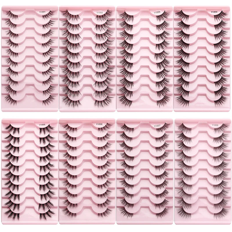 YSDO Half Eyelashes 3/5/10 Half Lashes Soft Natural Cat Eye Lashes Makeup Tool Extension Fluffy Faux Cils maquiagem Half Lashes