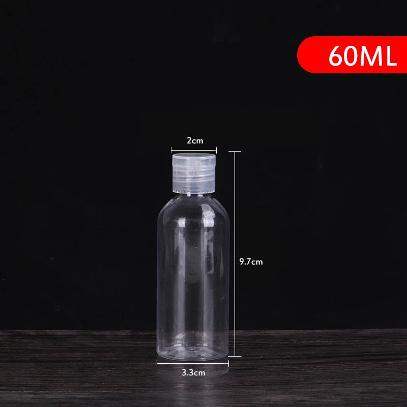 5-250ml Mini Refillable Makeup Cosmetic Face Cream Pot Bottle Plastic clear Empty Make Up Container Bottle Travel Kit Accessorie