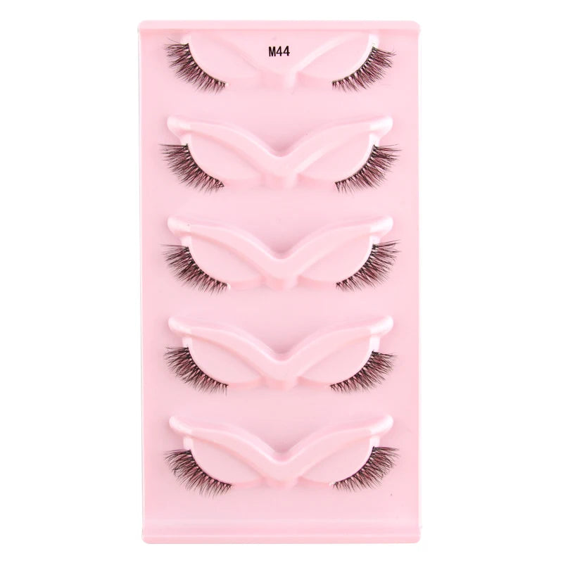 YSDO Half Eyelashes 3/5/10 Half Lashes Soft Natural Cat Eye Lashes Makeup Tool Extension Fluffy Faux Cils maquiagem Half Lashes
