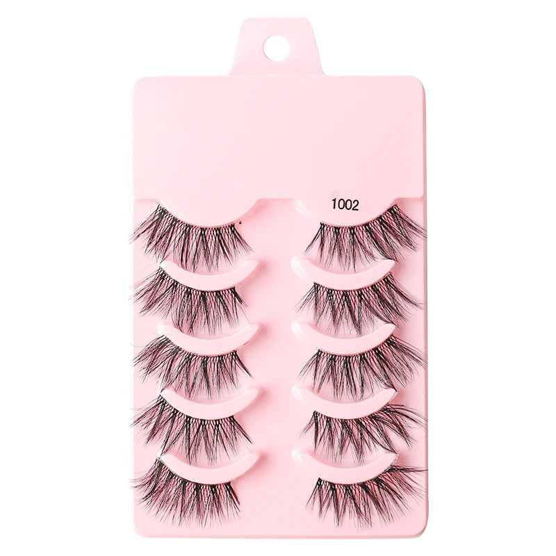 YSDO Half Eyelashes 3/5/10 Half Lashes Soft Natural Cat Eye Lashes Makeup Tool Extension Fluffy Faux Cils maquiagem Half Lashes
