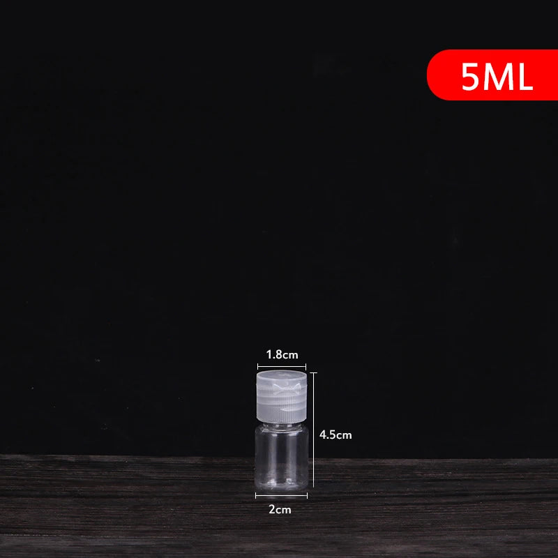 5-250ml Mini Refillable Makeup Cosmetic Face Cream Pot Bottle Plastic clear Empty Make Up Container Bottle Travel Kit Accessorie