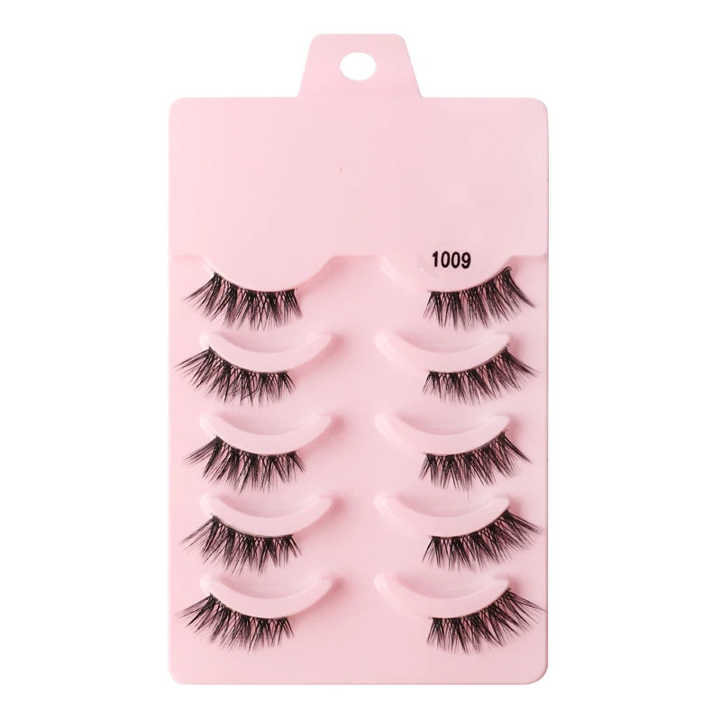 YSDO Half Eyelashes 3/5/10 Half Lashes Soft Natural Cat Eye Lashes Makeup Tool Extension Fluffy Faux Cils maquiagem Half Lashes