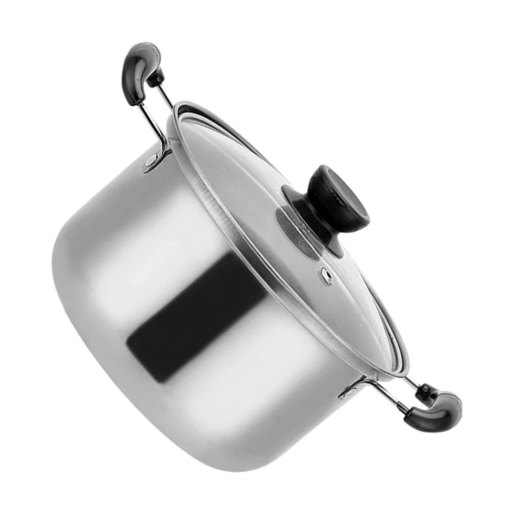 Pot Stainless Cooking Steel Soup Lid Stock Pasta Pan Kitchen Saucepan Cookware Stew Steamer Noodle Stockpot Boiling Noodles