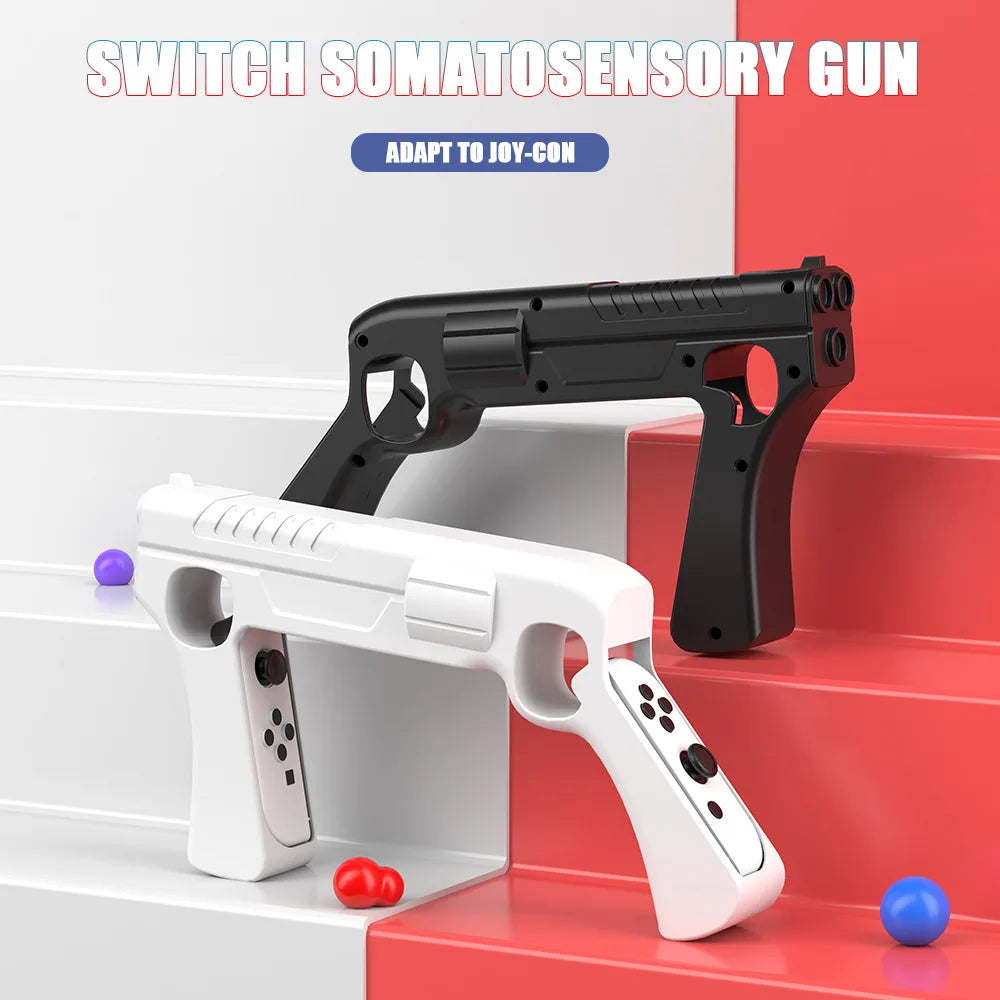 for Nintendo Switch Ns Oled Joycon Gun Shape Handgrip Sense Controller